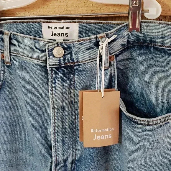 Reformation Liza High Straight Jean Size 31 NWT - Picture 7 of 10
